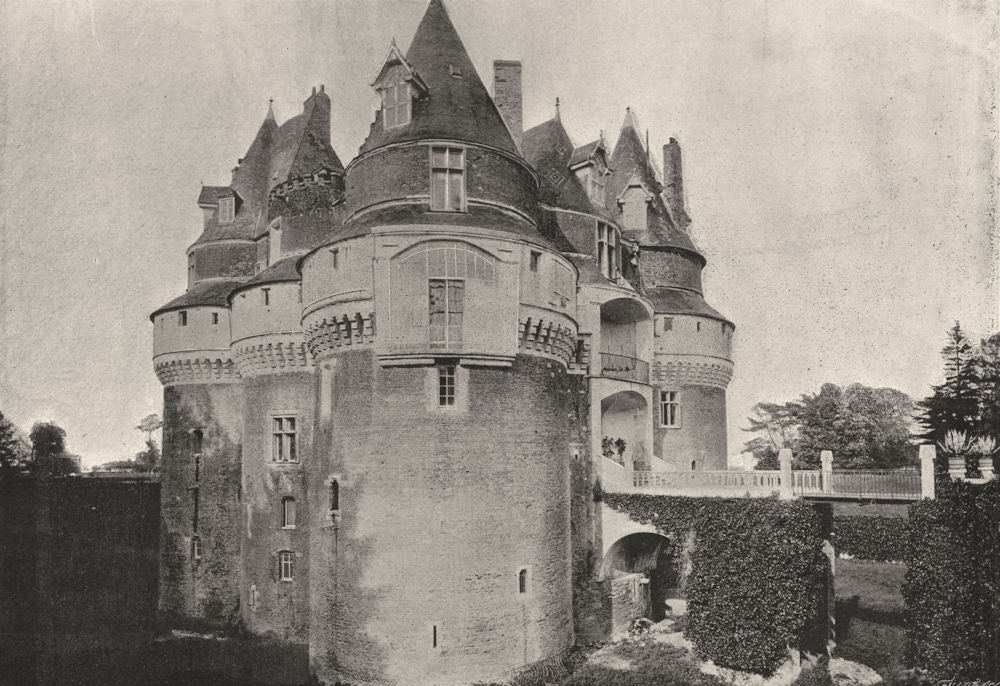 SOMME. Rambures. Chateau 1895 old antique vintage print picture